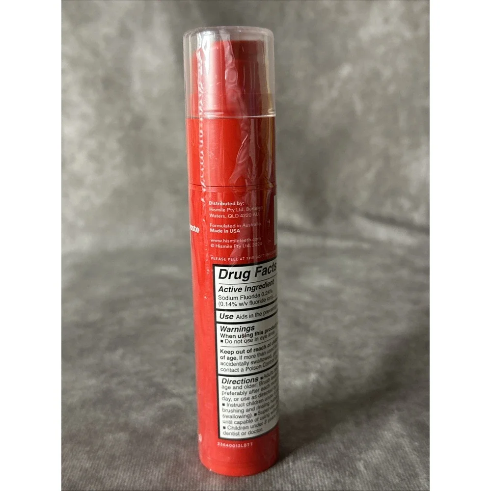 HISMILE 2.1oz CANDY CANE FLAVOR FLUORIDE TOOTHPASTE NEW‎